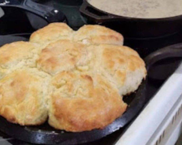 Buttermilk biscuits and sausage gravy