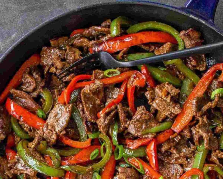 Black Pepper Beef and Cabbage Stir Fry