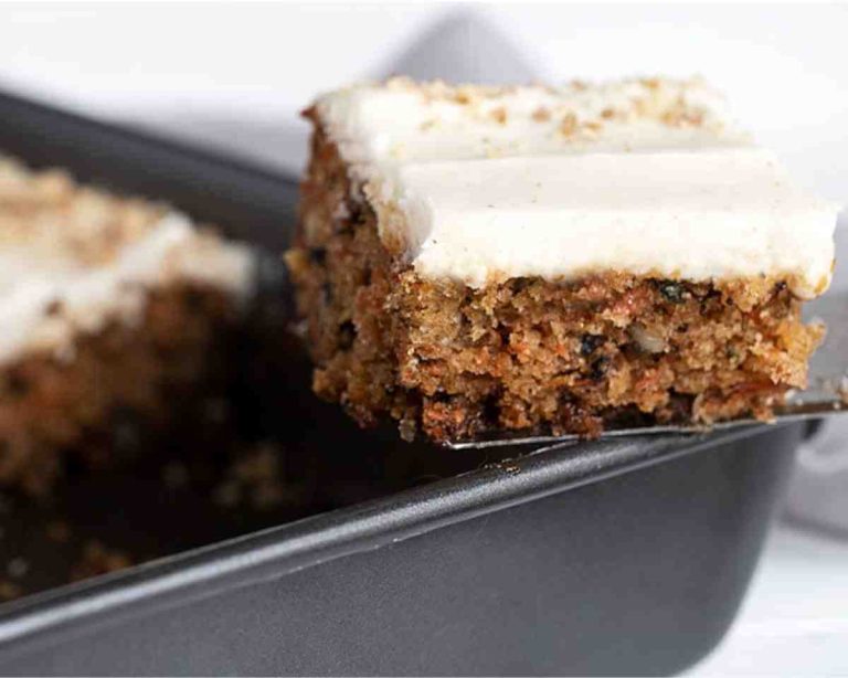 homemade carrot cake sheet cake