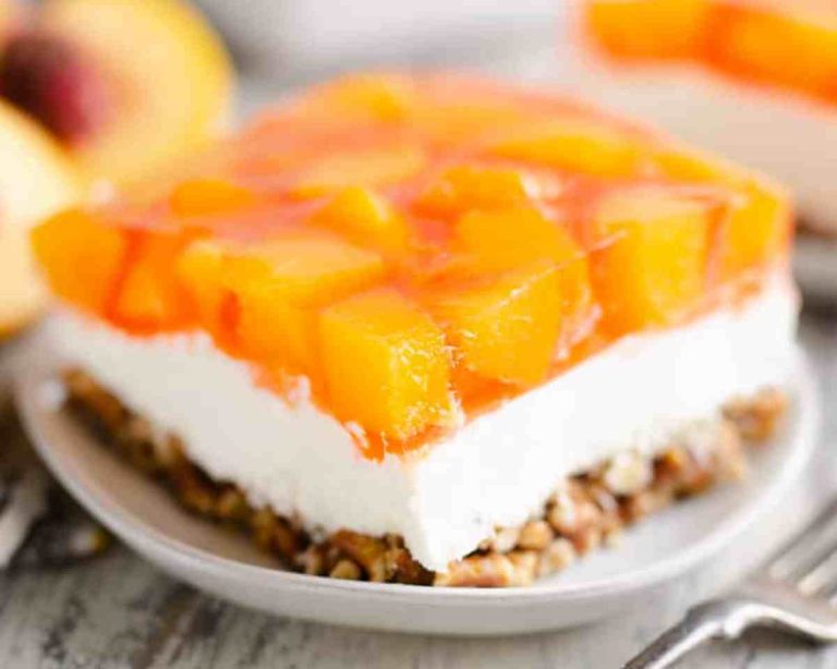 Peach Pretzel Jello Salad