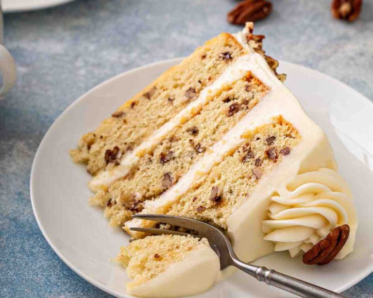 Butter Pecan Cake with Buttercream Frosting