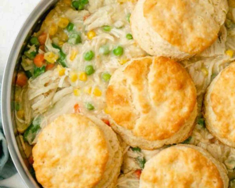 Chicken Pot Pie Biscuits