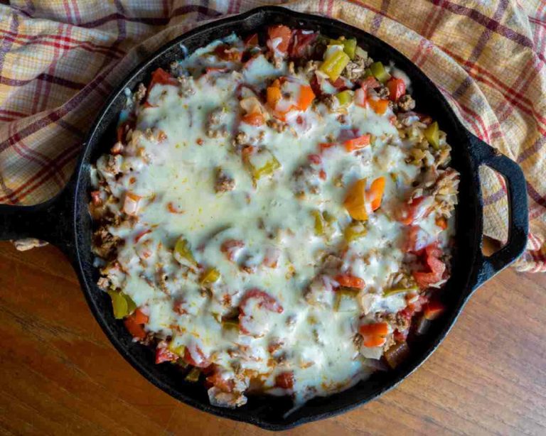 Ground Beef Stuffed Pepper Skillet