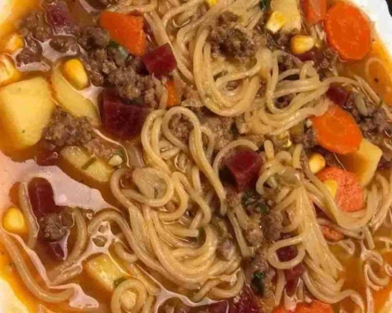 Warm and Nutritious Shredded Beef Noodle Soup for Chilly Sundays