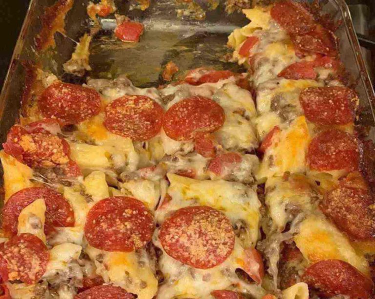 Pepperoni Pizza Casserole