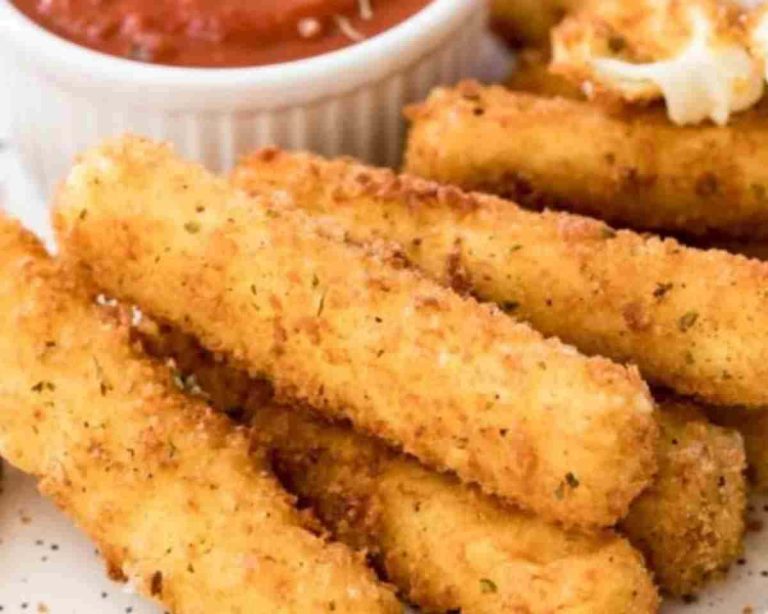 Homemade Fried Mozzarella Sticks