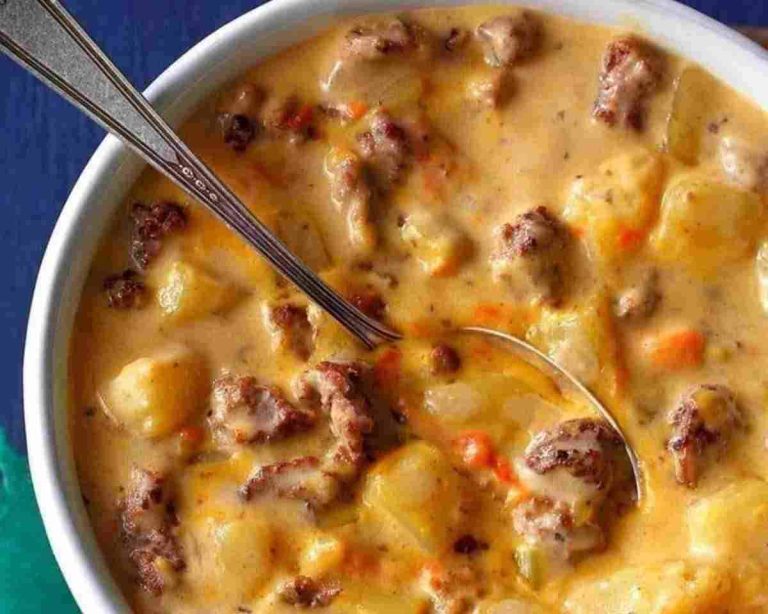 Creamy Potato & Hamburger Soup