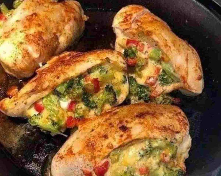 Cheesy Broccoli Stuffed Chicken Breasts