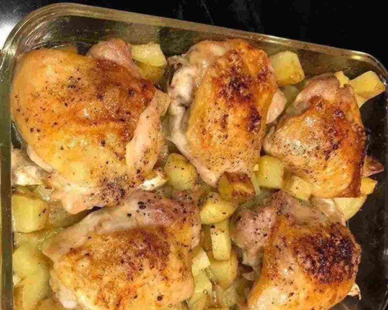 Garlic Roasted Chicken and Potatoes
