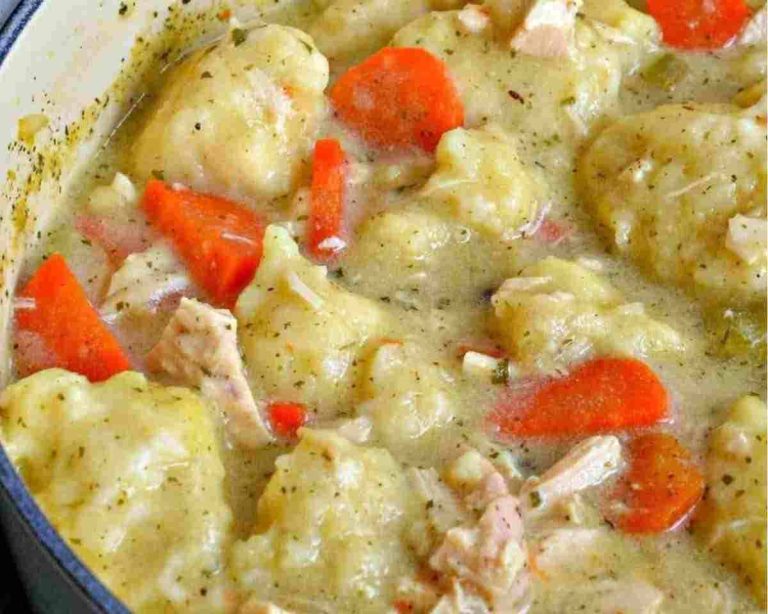 CHICKEN AND DUMPLING SOUP