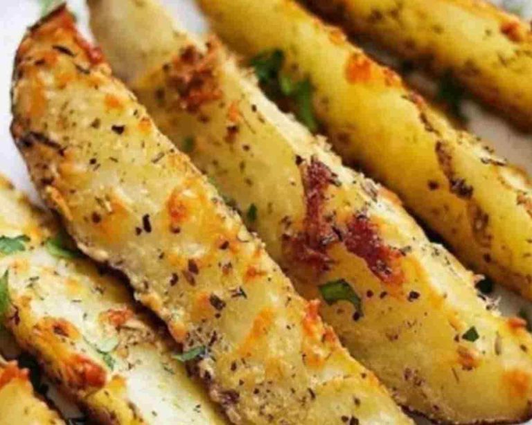 Baked Garlic Parmesan Potato Wedges