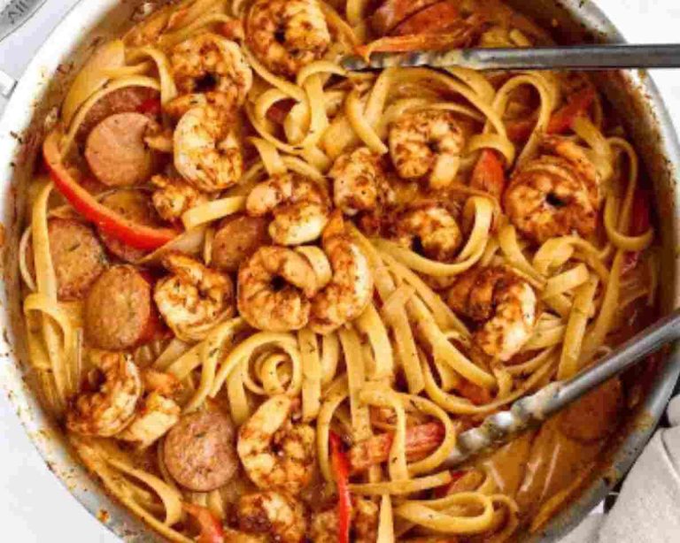 Cajun Shrimp Pasta with Sausage