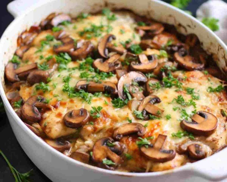 CHICKEN MUSHROOM CASSEROLE