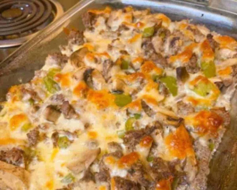 Philly Cheese Steak Casserole