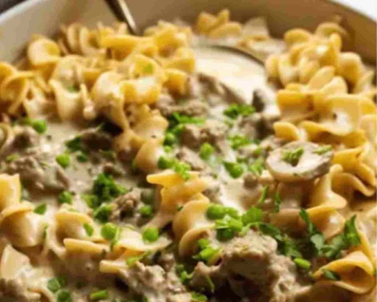 Easy Beef Stroganoff Casserole