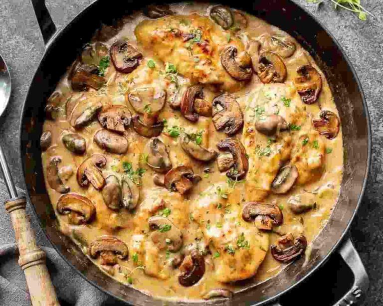 Skillet Chicken and Mushroom Sauce