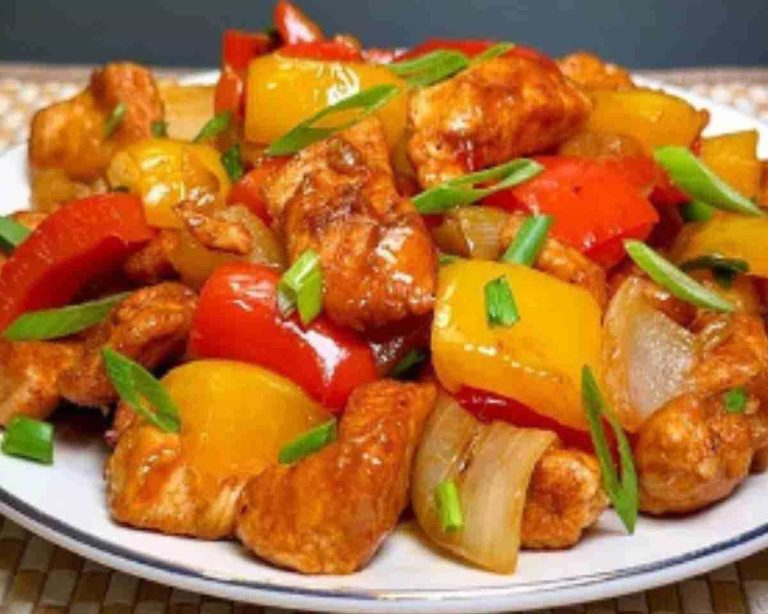 Tropical Chicken with Pineapple in Sweet and Sour Sauce