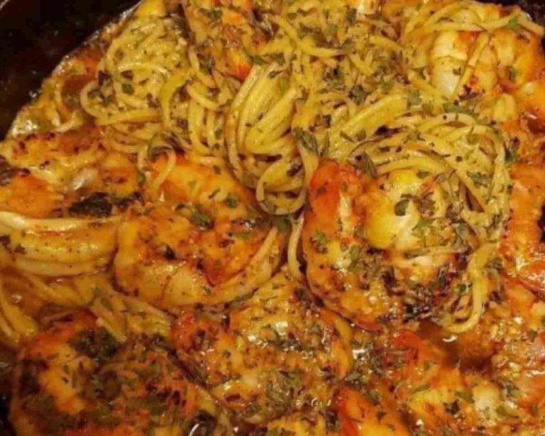 Garlic Shrimp Pasta 