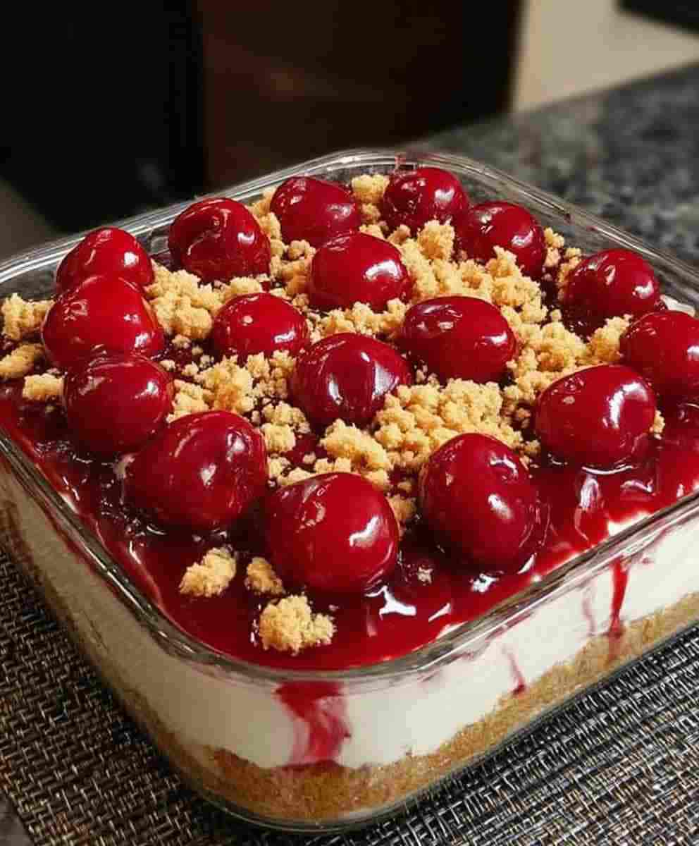 Cherry Cheesecake Lush Dessert
