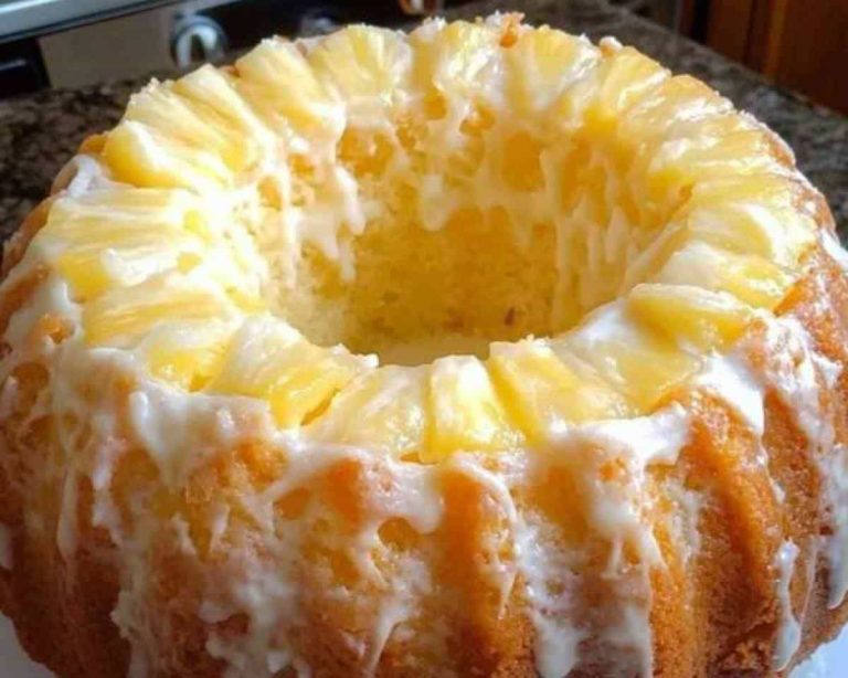 Pineapple Cream Cheese Bundt Cake