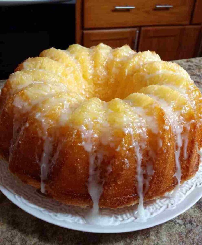 Pineapple Cream Cheese Bundt Cake