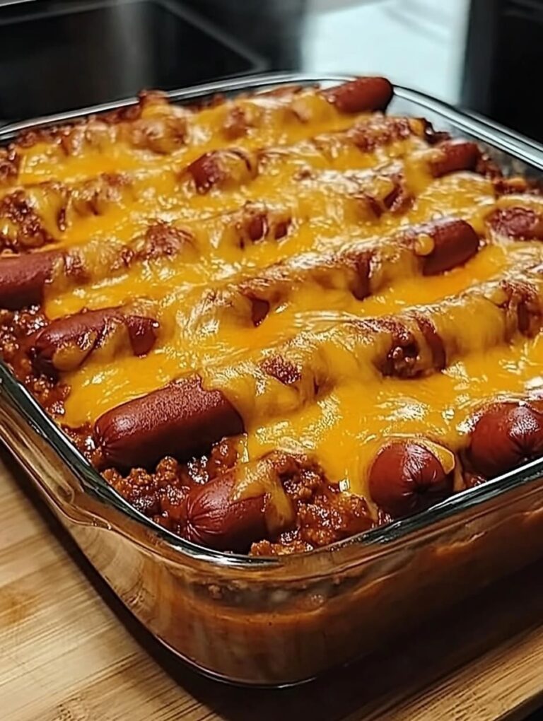 Chili Cheese Dog Casserole