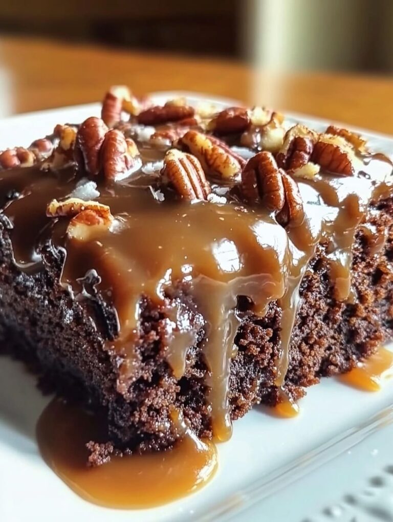 German Chocolate Poke Cake