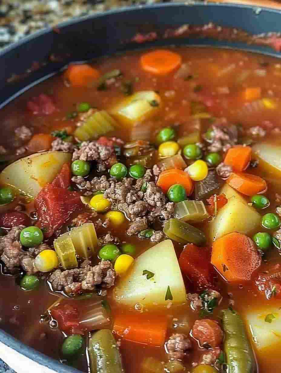 Ground Beef Vegetable Soup