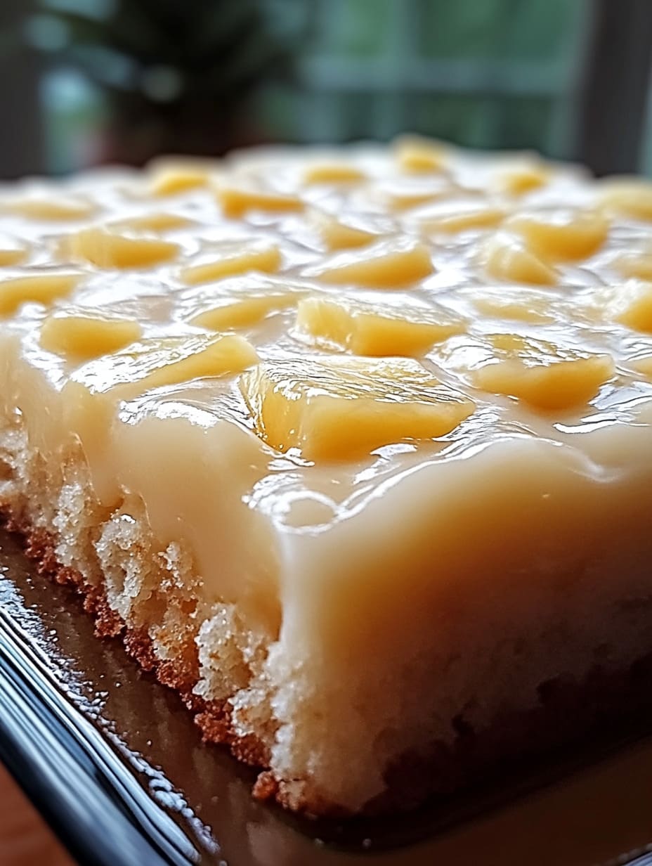 Moist Pineapple Cake with Cream Cheese Frosting