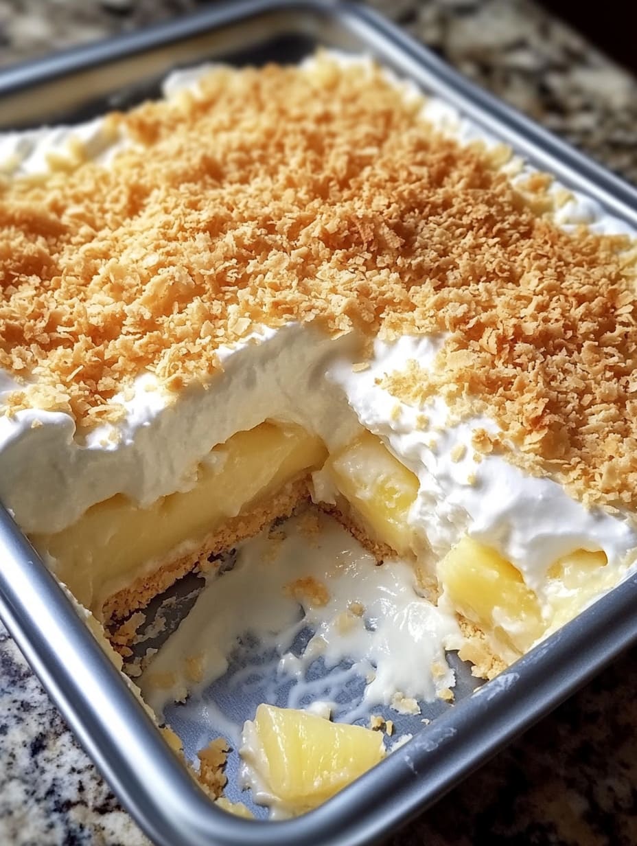 No-Bake Pineapple Dream Dessert