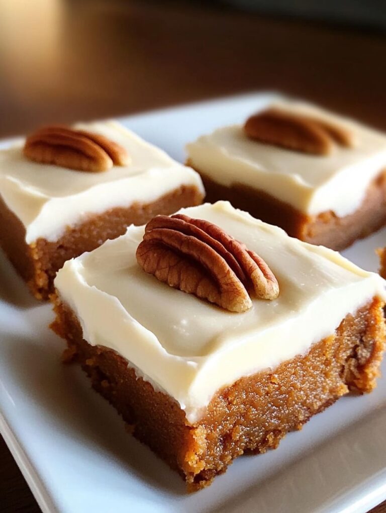 Pumpkin Bars with Cream Cheese Frosting