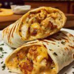 Cheesy Garlic Chicken Wraps