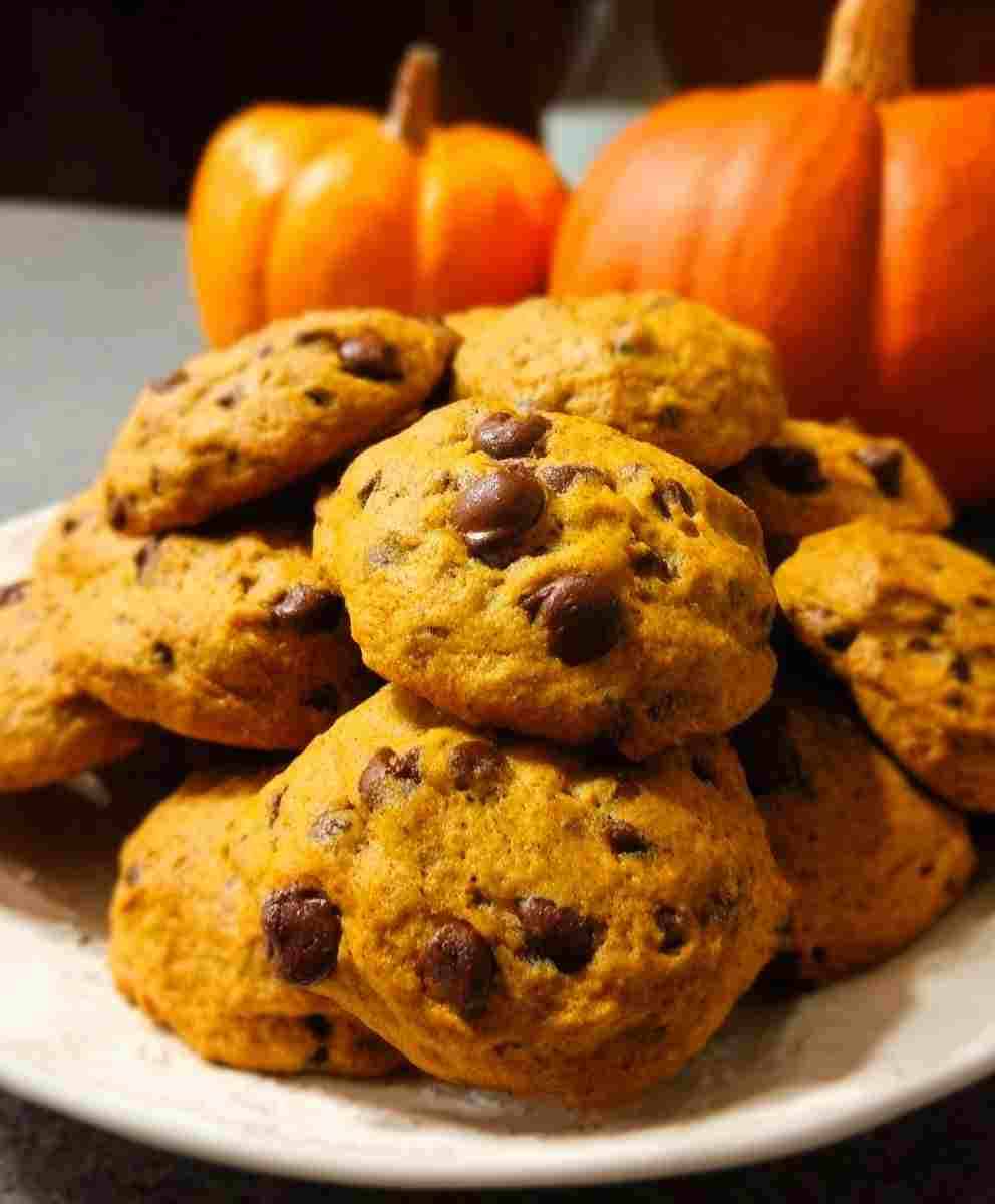 Pumpkin Chocolate Chip Cookies