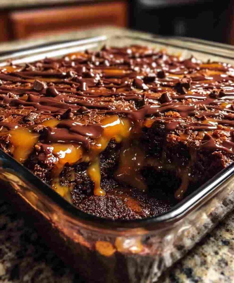 Chocolate Caramel Dump Cake