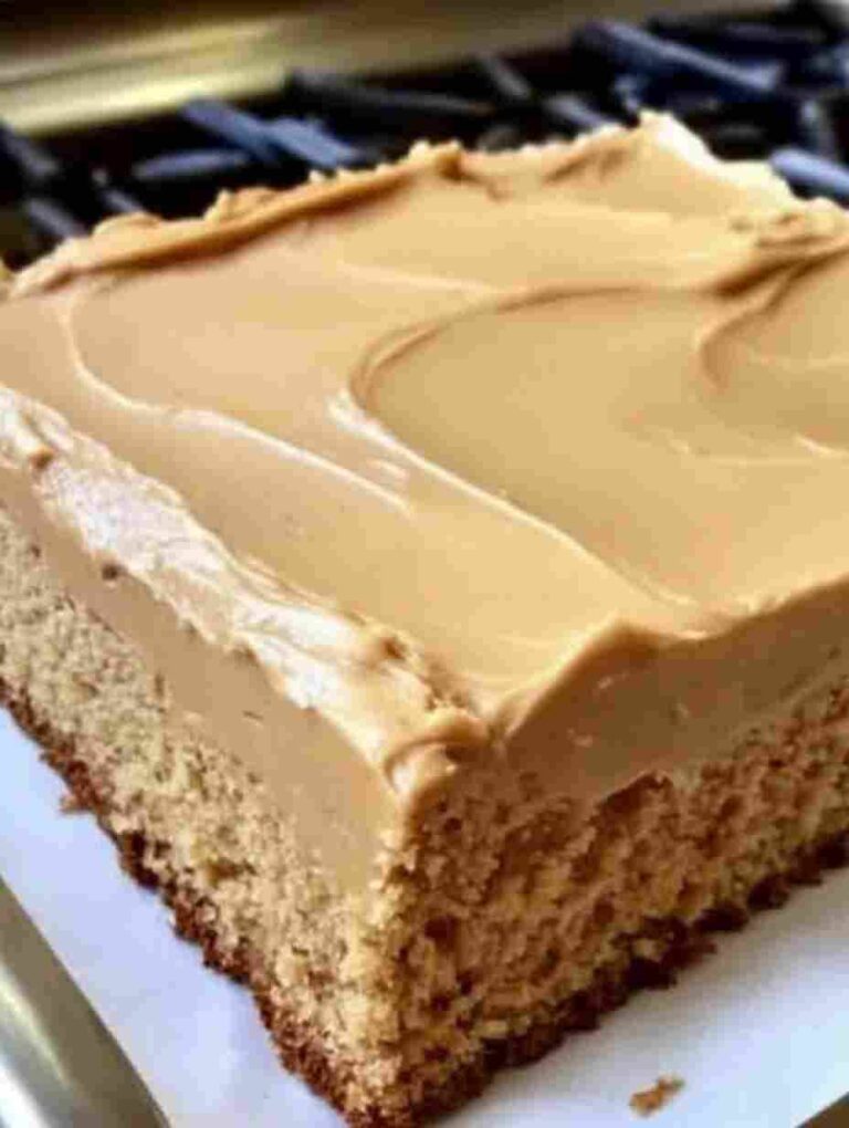 Peanut Butter Sheet Cake with Creamy Frosting