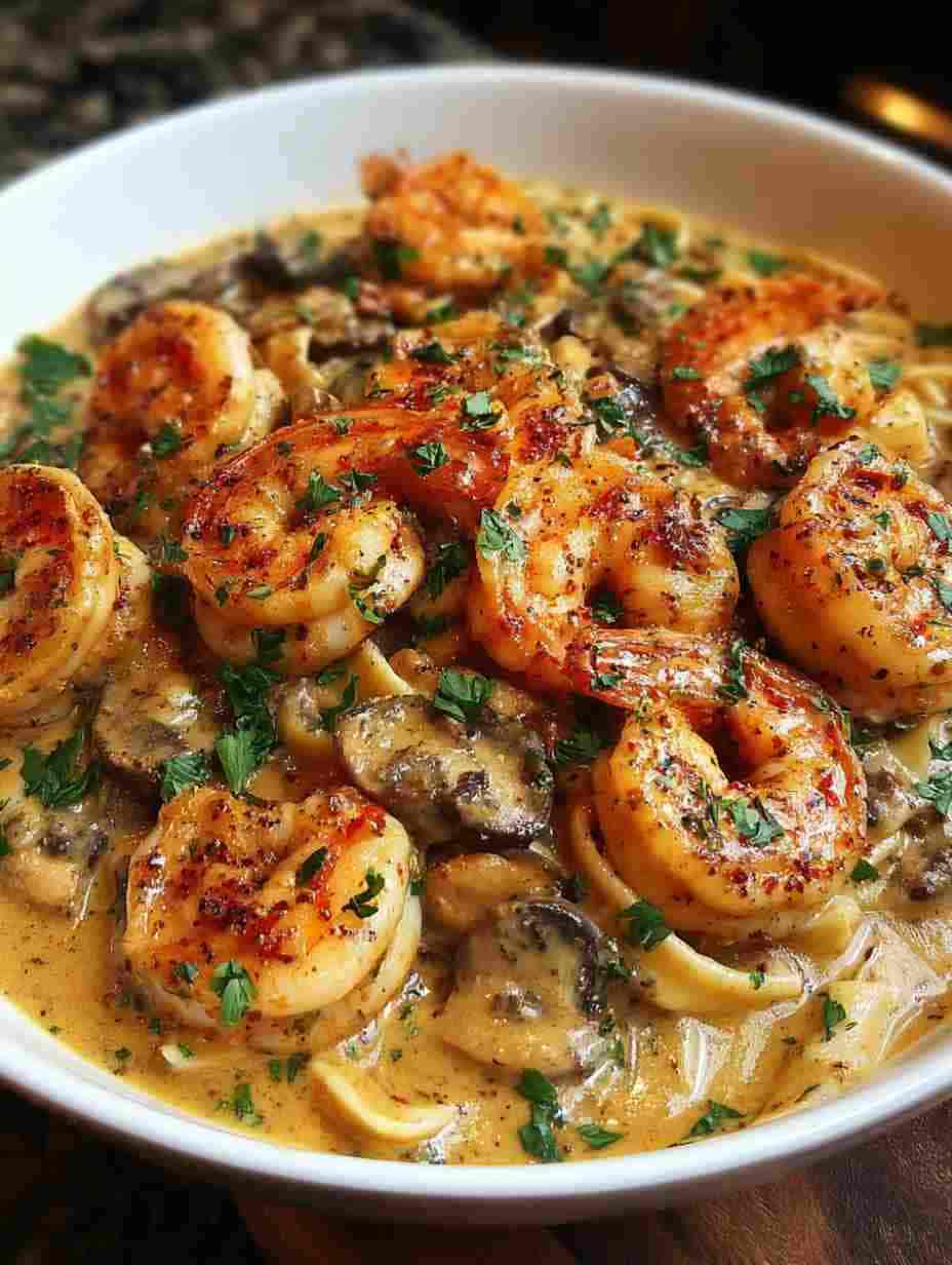 Blackened Shrimp Stroganoff