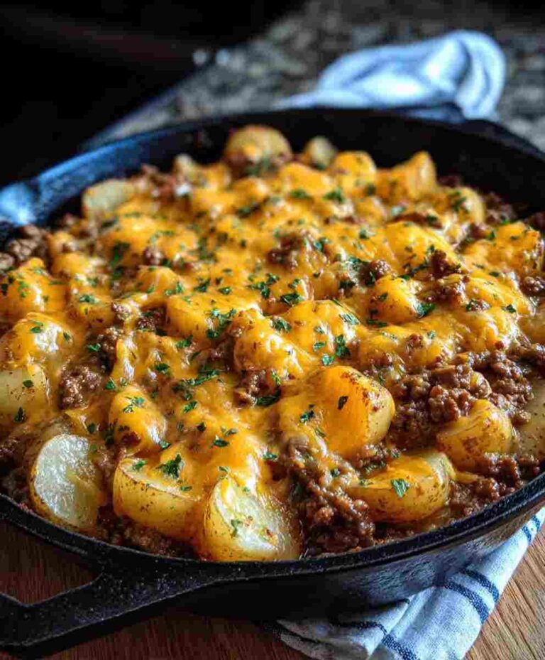 Cheesy Ground Beef and Potatoes