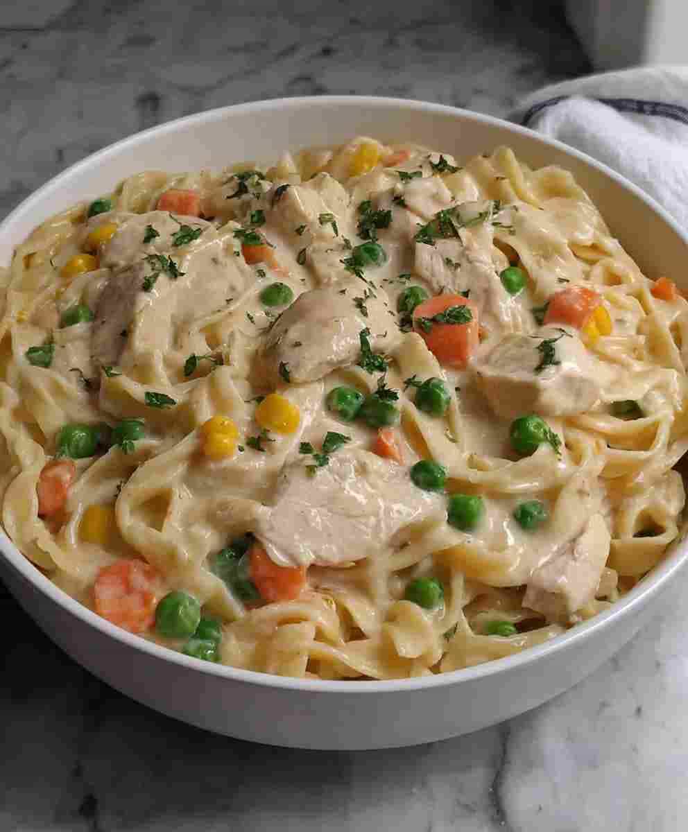Chicken Pot Pie Pasta