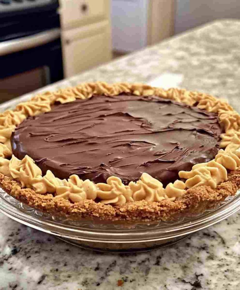 Chocolate Peanut Butter Cream Pie