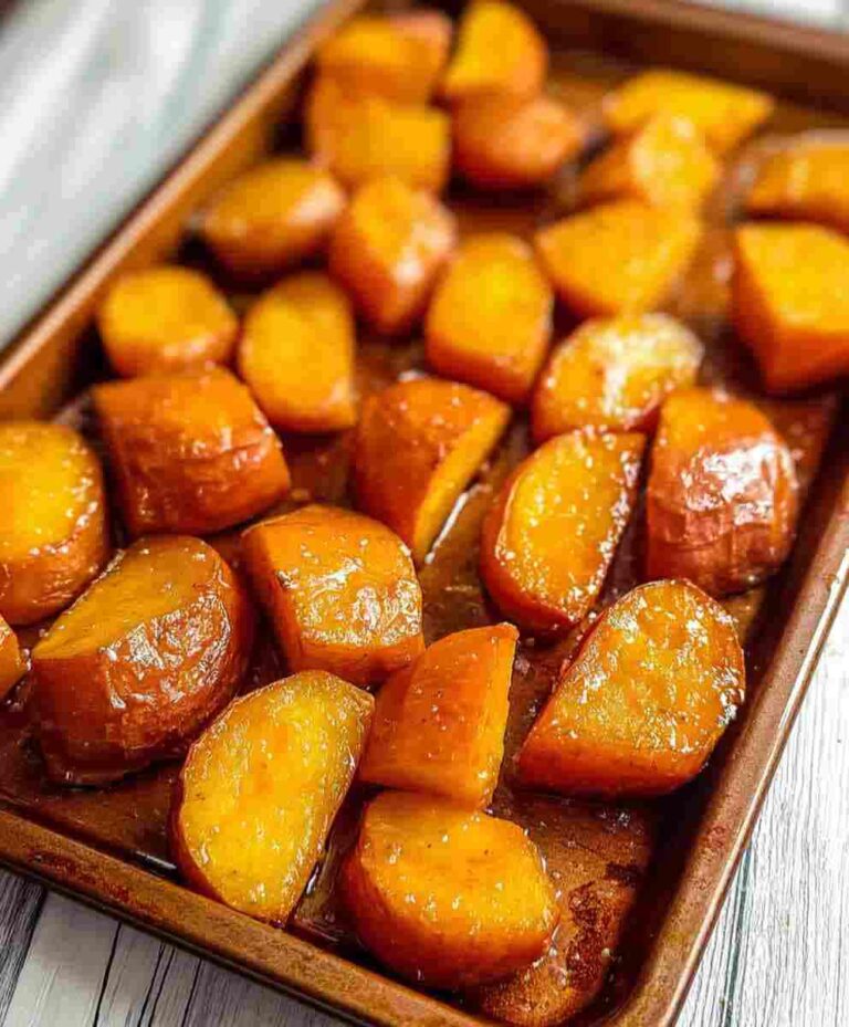 Cinnamon Butter Baked Sweet Potatoes