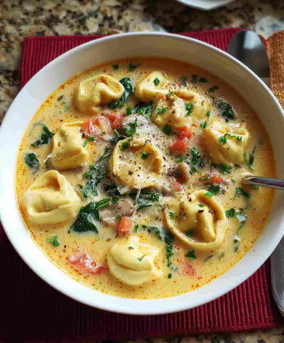 Creamy Tortellini Soup