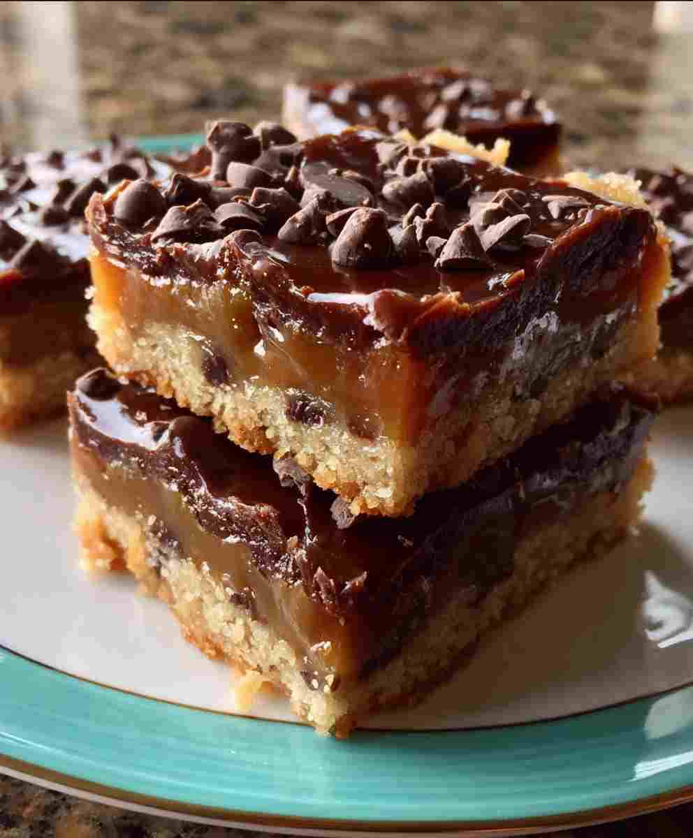 Easy Caramel Cookie Bars