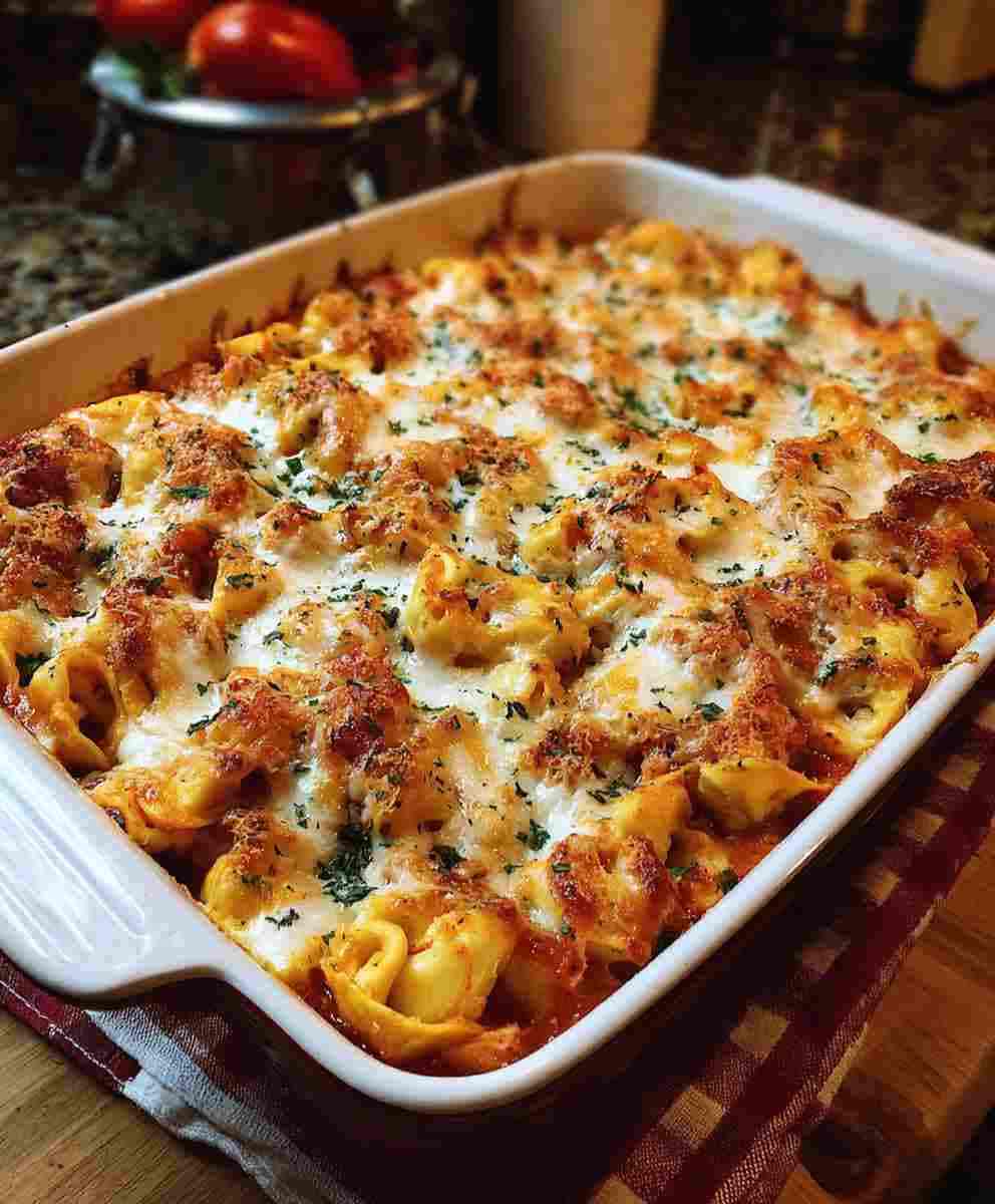 Million Dollar Baked Tortellini Casserole