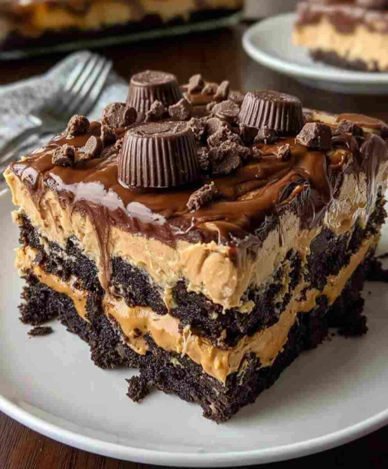 Peanut Butter Earthquake Cake
