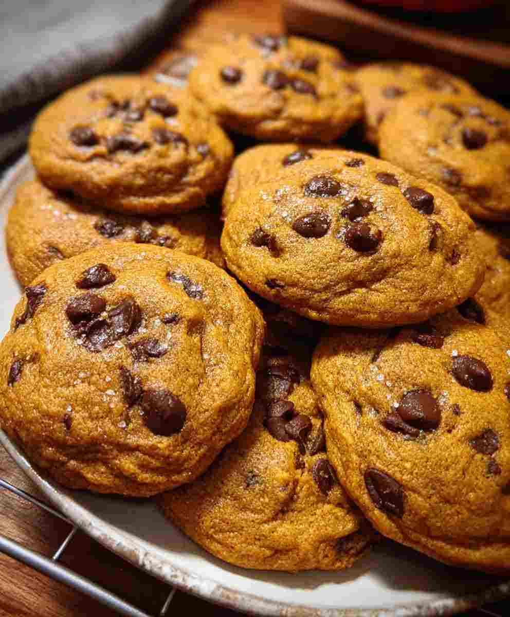 Pumpkin Chocolate Chip Cookies