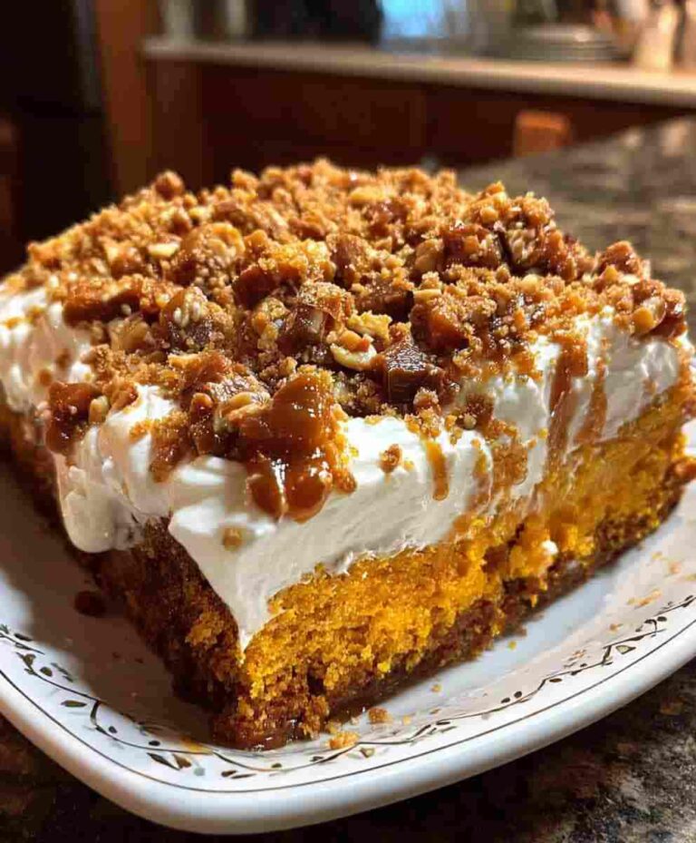 Pumpkin Poke Cake