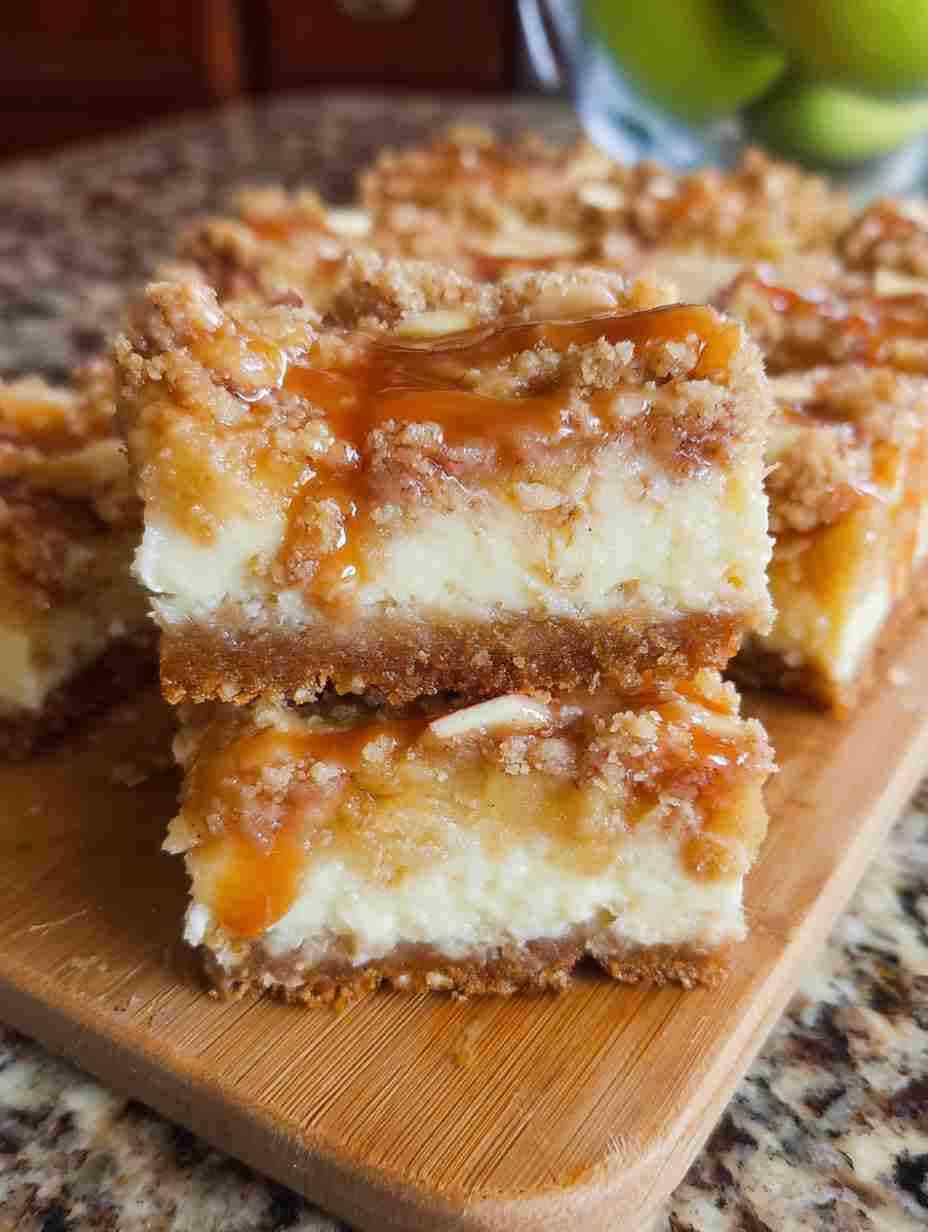 Apple Cheesecake Bars