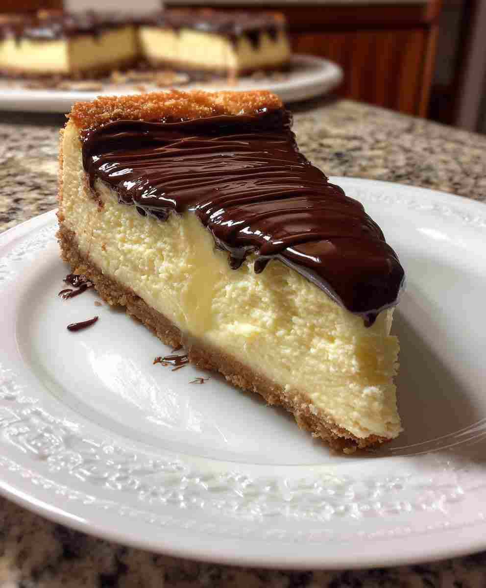 Boston Cream Pie Cheesecake