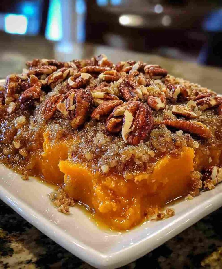 Brown Sugar Pecan Sweet Potato Casserole