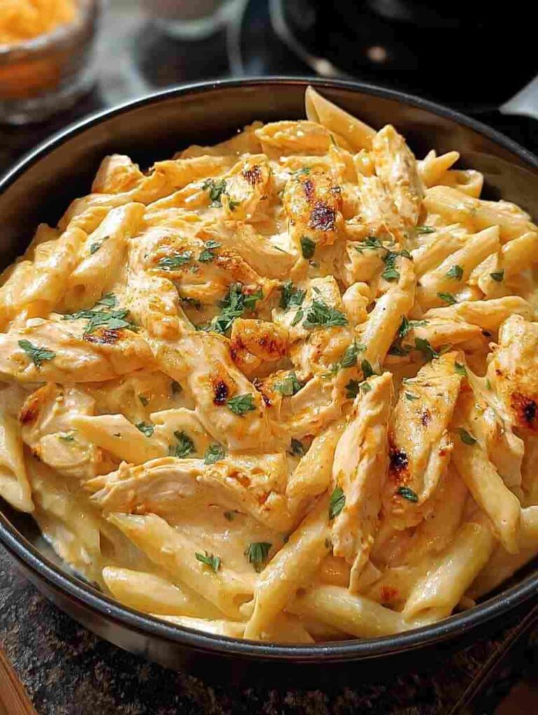 Buffalo Chicken Alfredo Pasta